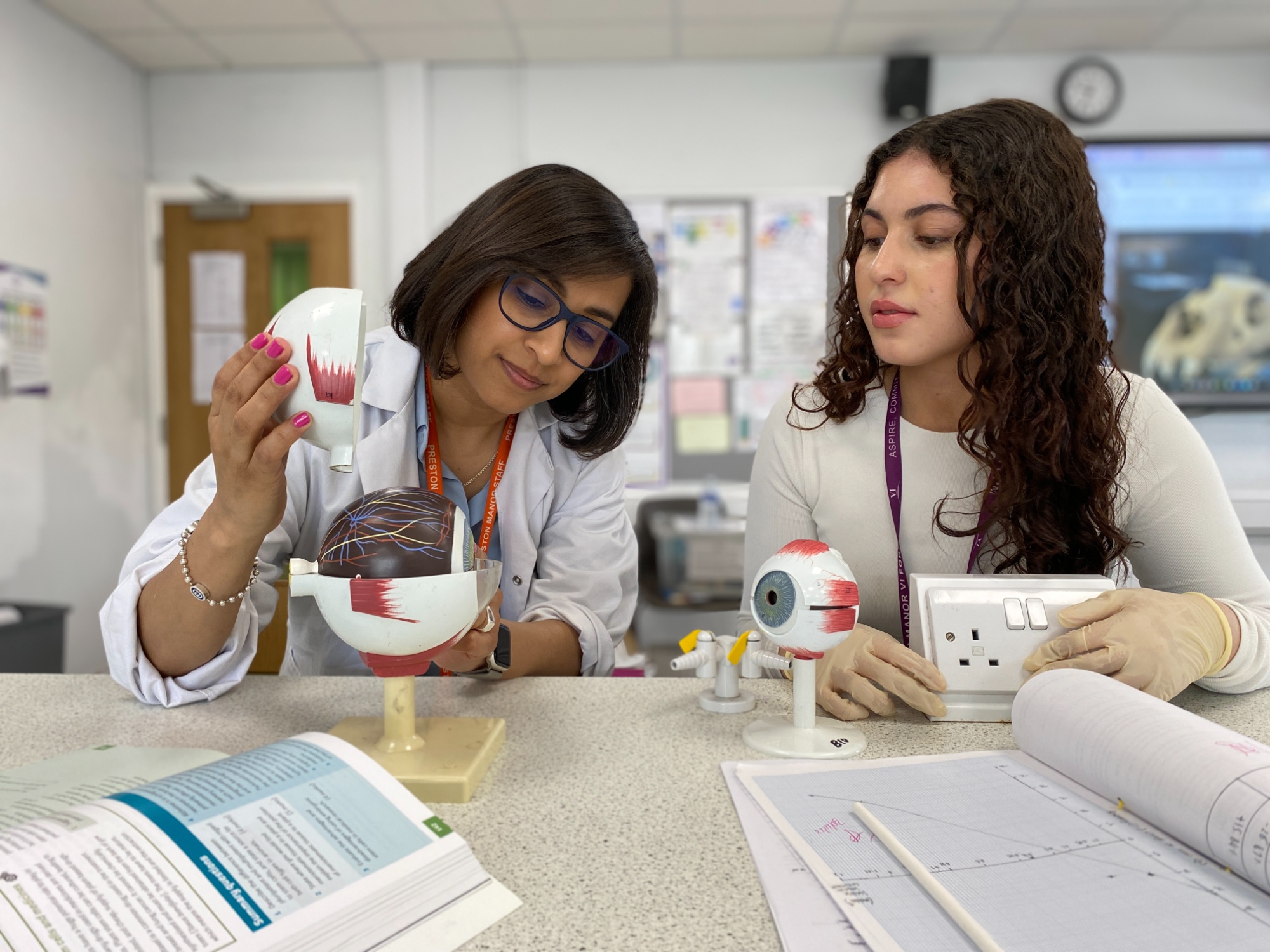 A-Level Biology lesson with Year 12